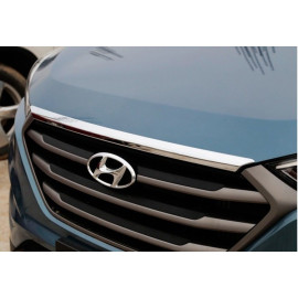 Хром накладка на капот Hyundai Tucson 2017